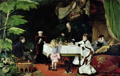 The Luncheon in the Conservatory, 1877 by Louise Abbéma